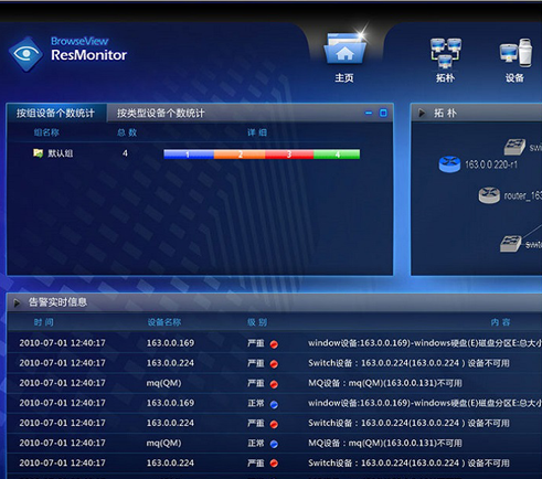 北京銀信長遠科技BrowseView ResMoniter UI設(shè)計 